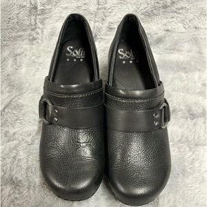 Sofft - Leather Clogs - Black - Size 8 - Pre-owned Condition